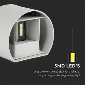 LED стенна лампа 6W 3000K VT-756 V-TAC сива | AVStore