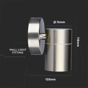 LED стенно осветително тяло GU10 VT-7641 V-TAC металическо | AVStore