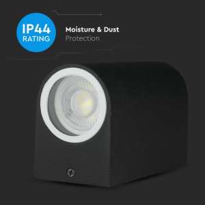 LED стенно осветително тяло 2xGU10 VT-7652 V-TAC черно | AVStore