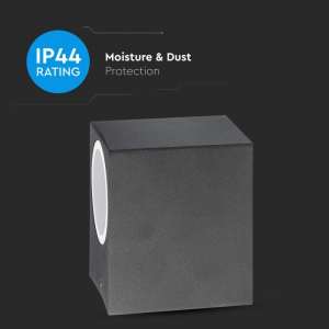 LED стенно осветително тяло GU10 VT-7651 V-TAC черно | AVStore