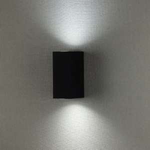 LED стенно осветително тяло 2xGU10 VT-7652 V-TAC черно | AVStore