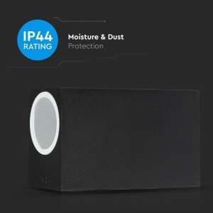 LED стенно осветително тяло 2xGU10 VT-7652 V-TAC черно | AVStore