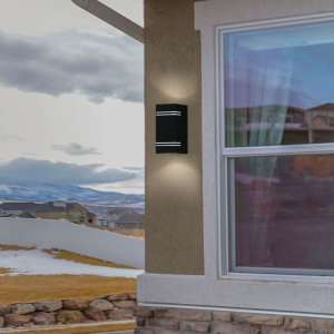 LED стенно осветително тяло 2xGU10 VT-7662 V-TAC черно | AVStore