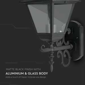 Стенно осветително тяло E27 VT-761 V-TAC черно матово | AVStore