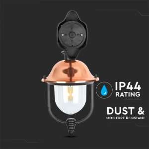 Стенно осветително тяло E27 VT-852 V-TAC черен | AVStore