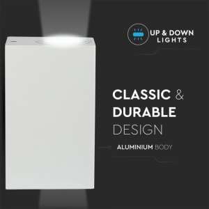 Стенно осветително тяло GU10 VT-7652 V-TAC бялo двустранно | AVStore