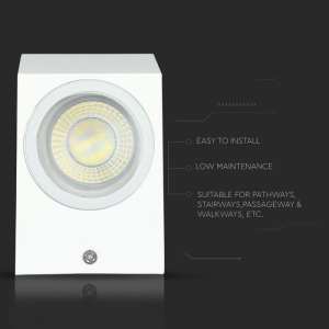 Стенно осветително тяло GU10 VT-7652 V-TAC бялo двустранно | AVStore