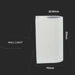 Стенно осветително тяло GU10 VT-7652 V-TAC бялo двустранно | AVStore