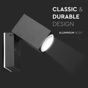 Стенно осветително тяло GU10 VT-7611 V-TAC сива | AVStore