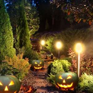 Градинско осветително тяло GU10 VT-7618 V-TAC черно 80 см | AVStore