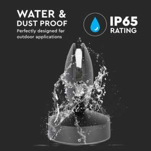 LED стенна лампа 7W 3000K VT-707 V-TAC черна | AVStore