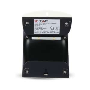 LED соларна стенна лампа със сензор за движение 1.5W 4000K VT-767-2 V-TAC бяла | AVStore