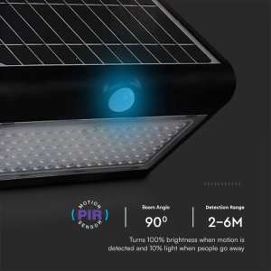 LED соларна стенна лампа 8W 4000K VT-767-7 V-TAC бяла | AVStore