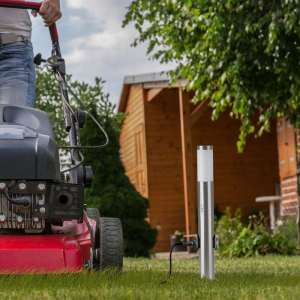 Градинско осветително тяло със сензор за движение E27 VT-838 V-TAC сиво 60 см | AVStore