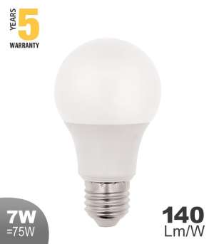 LED крушка 7W А60 2700K VITO E27 | AVStore