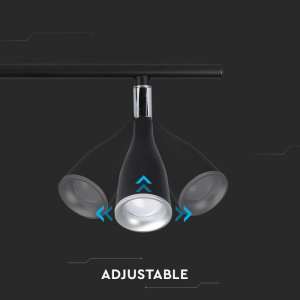 LED тройна лампа 13.5W 4000K VT-813 V-TAC черна | AVStore