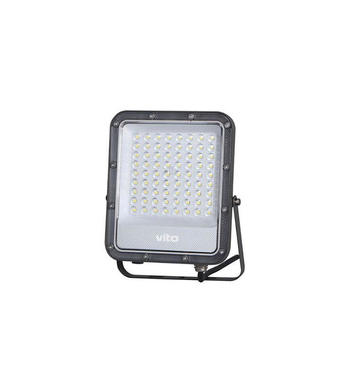 LED прожектор 50W 6000K VITO сив | AVStore
