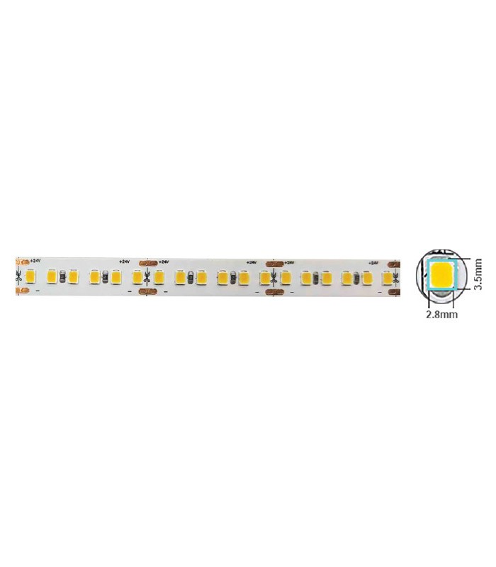 led-strip-plus-12v-180x2835-18w-3madhesive-tape-10mm-ip20-3000k-5m-roll-5540420-vito LED лента 18W/M 3000K IP20 12V VITO ролка 5 метра | AVStore