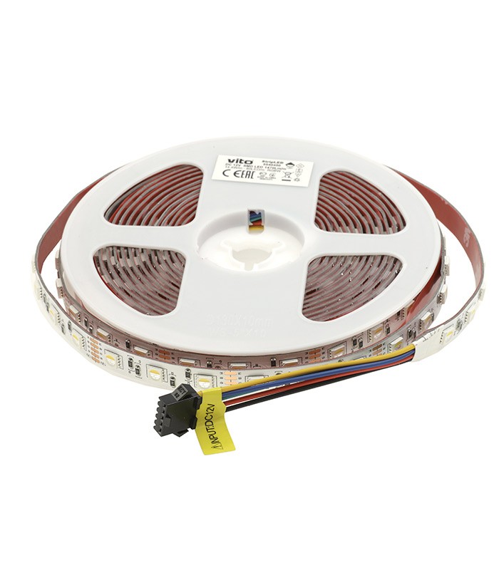 led-strip-plus-24v-60×5050-144w-3madhesive-tape-10mmip20-rgbw-5m-roll-5540490-vito-1 LED лента 14.4W/M RGBW IP20 24V VITO ролка 5 метра | AVStore