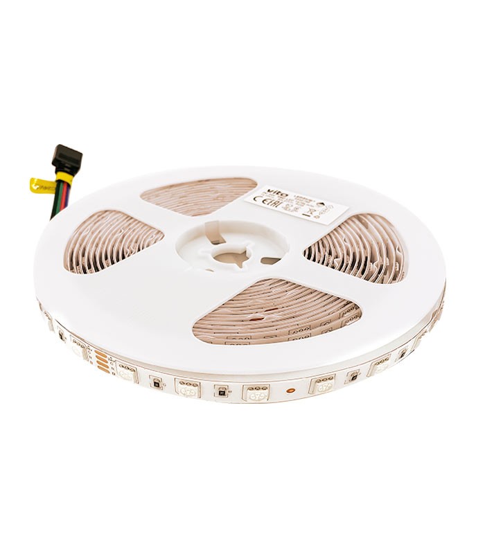LED лента 14.4W/M RGB IP65 12V VITO ролка 5 метра | AVStore