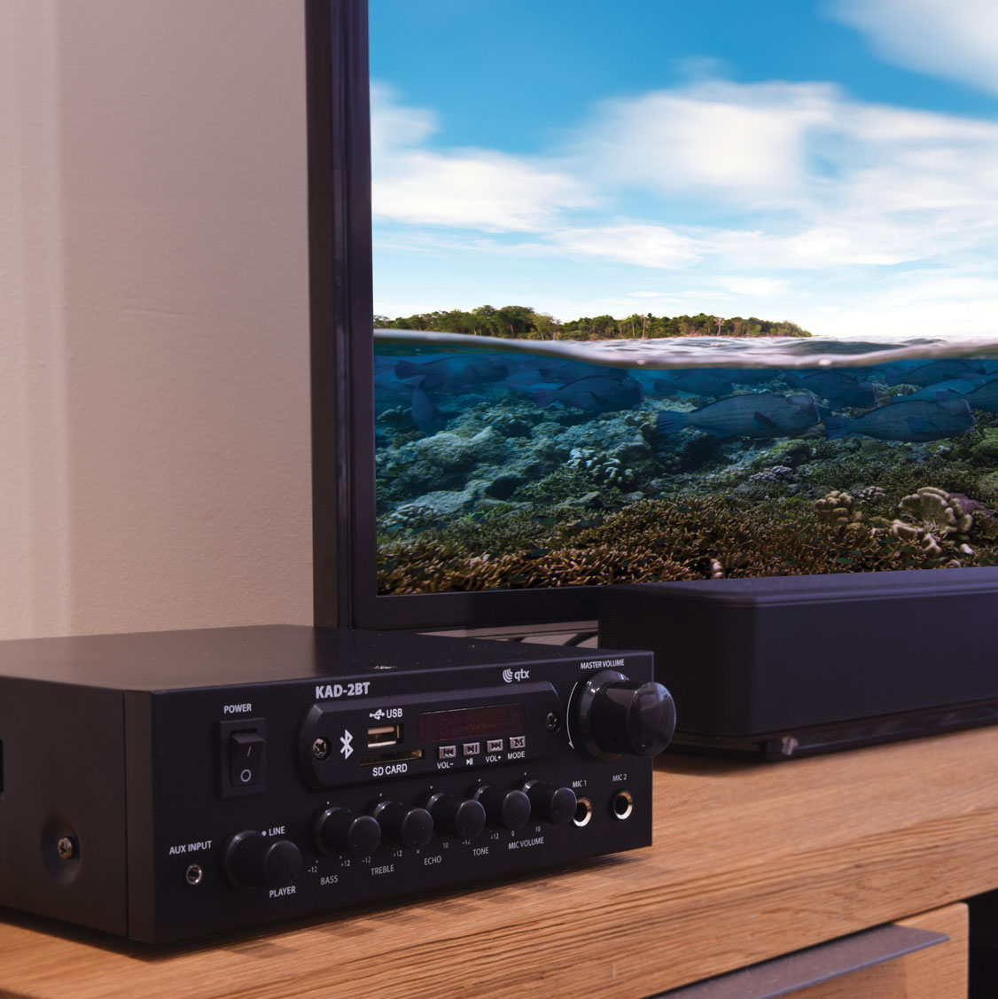 103122UK_LS2 Професионален усилвател QTX KAD-2BT | AVStore