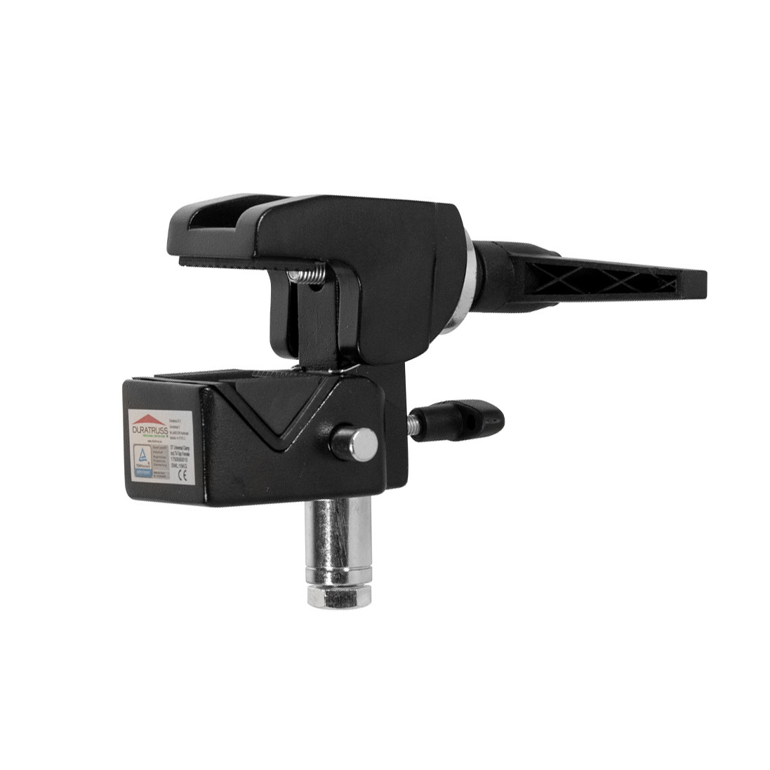 Скоба DT Universal Clamp incl. TV-Tap Female черна алуминиева макс товар 15 кг. TUV сертификат | AVStore