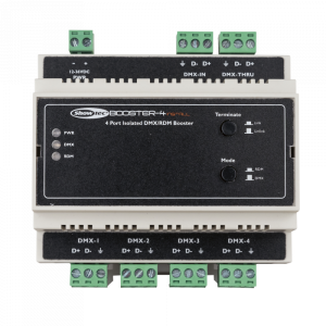 DIN шина Showtec Booster-4 Install | AVStore