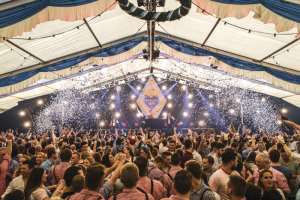 Конфети за машина Cannon 80cm Showgear бели и сини | AVStore