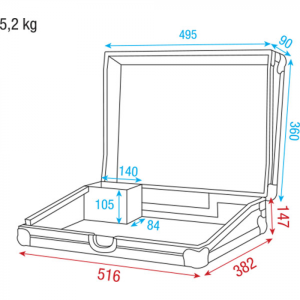 Кейс Showtec Case for Light Controller 6U | AVStore