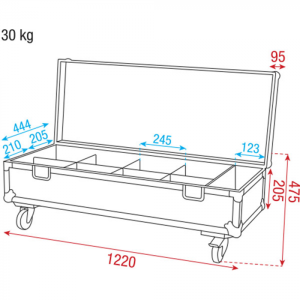 Кейс Showtec Case for 8x Spectral M800 | AVStore
