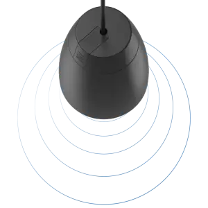 Двулентов 4″ висящ говорител ALTI4 Audac черен | AVStore