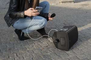 Преносима активна тонколона с вградена батерия и безжичен микрофон DAP PSS-106 | AVStore