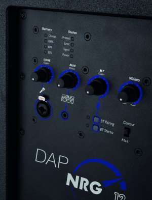 Преносима активна тонколона с вградена батерия, Bluetooth и USB функции DAP NRG-12 Mobile | AVStore