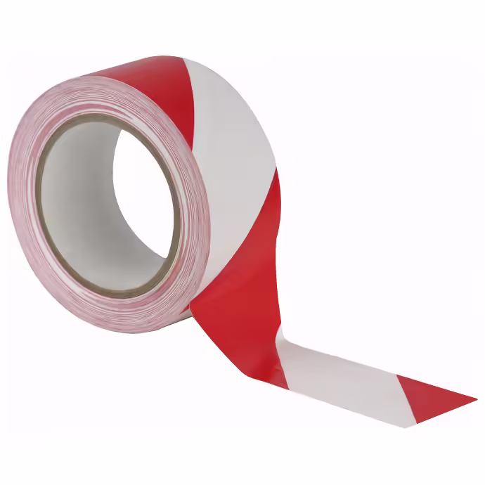 90624_38 Маркиращо тиксо за под Showgear червено-бяло 5см/33 м | AVStore