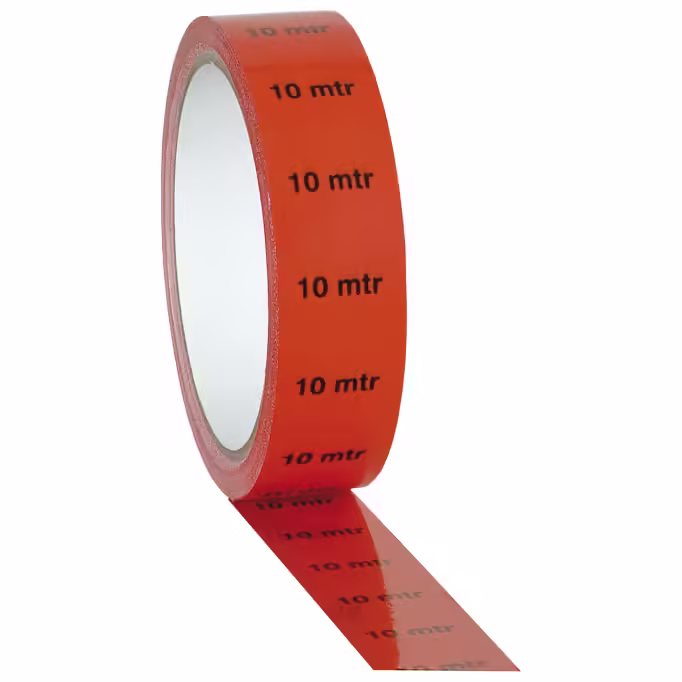 90629r_43 Маркиращо/индикаторно тиксо Showgear червено „10 м“ – 25мм 33м | AVStore