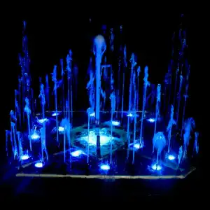 Светещ градински фонтан квадрат за външна употреба 5 х 5 метра | AVStore