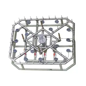 Светещ градински фонтан квадрат за външна употреба 5 х 5 метра | AVStore