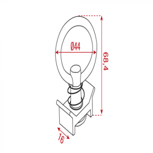 Летящ болт с максимално натоварване 60 кг Showgear | AVStore