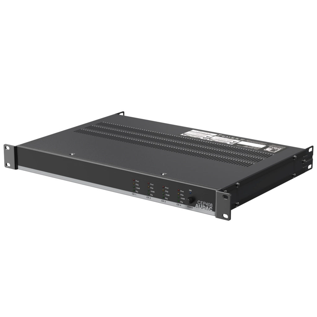CEP408_fr Професионален усилвател Audac CEP408 4 x 80W – 70/100V | AVStore