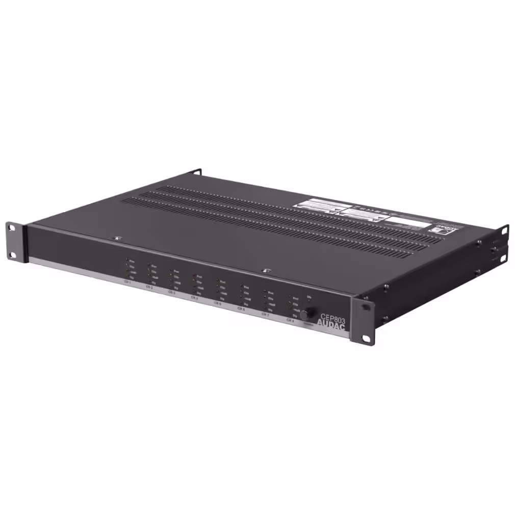 CEP803_fr Професионален усилвател Audac CEP803 8 x 30W – 70/100V | AVStore
