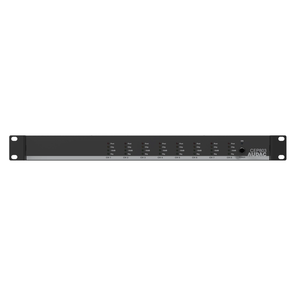 Професионален усилвател Audac CEP803 8 x 30W – 70/100V | AVStore