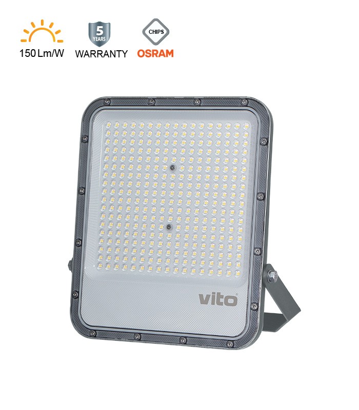 LED прожектор 200W 6000K RONA+ VITO сив | AVStore