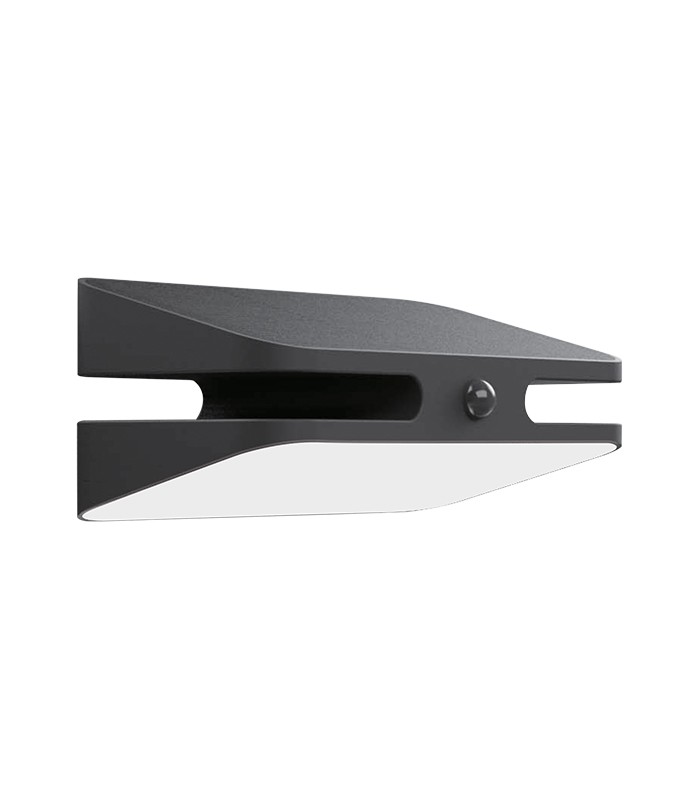 LED соларна фасадна стенна лампа с PIR сензор SOLARIS-T 7W 4000K VITO черна | AVStore