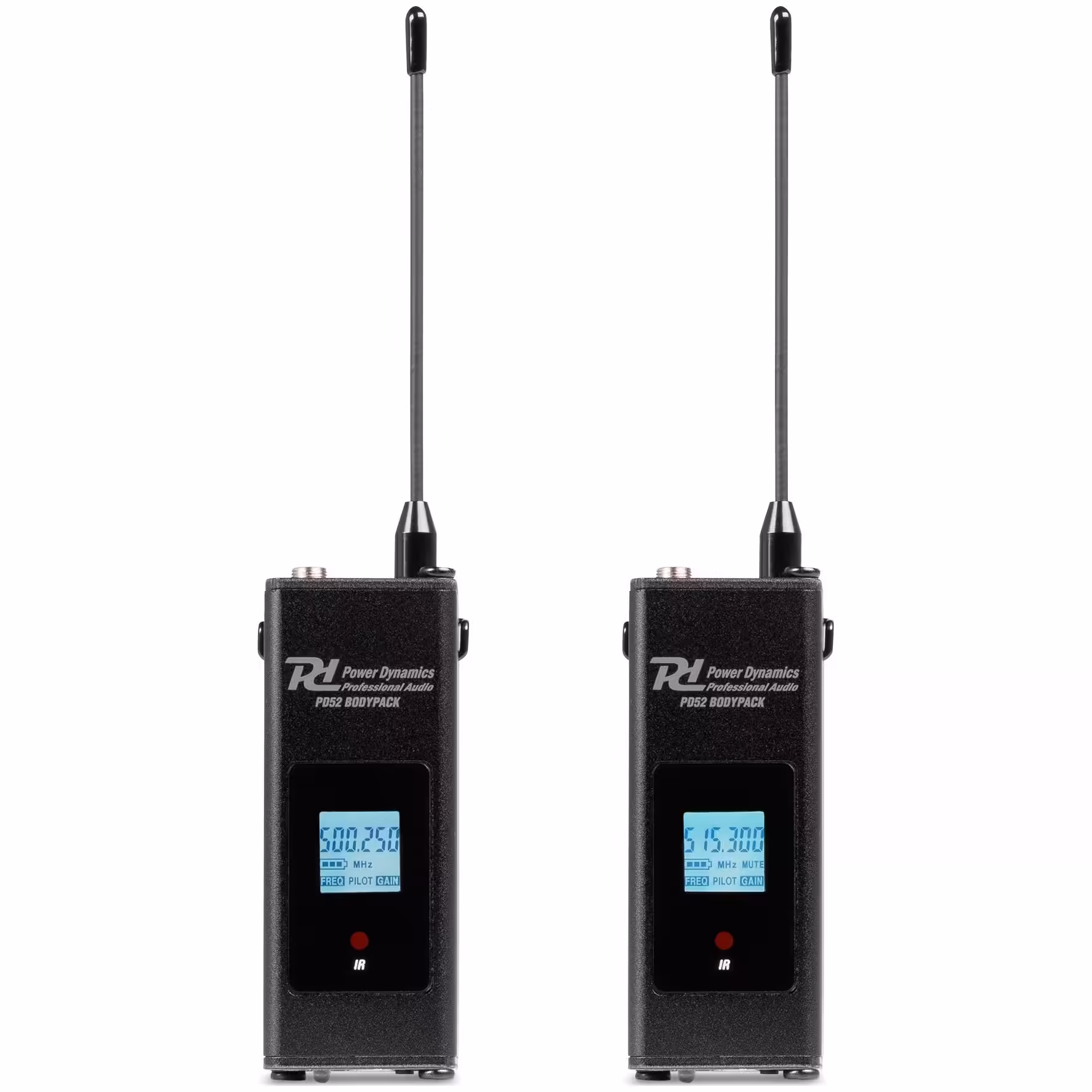179032_insert2_1 Безжичен микрофонен комплект Power Dynamics PD522B UHF с 2 микрофона 100 канала | AVStore