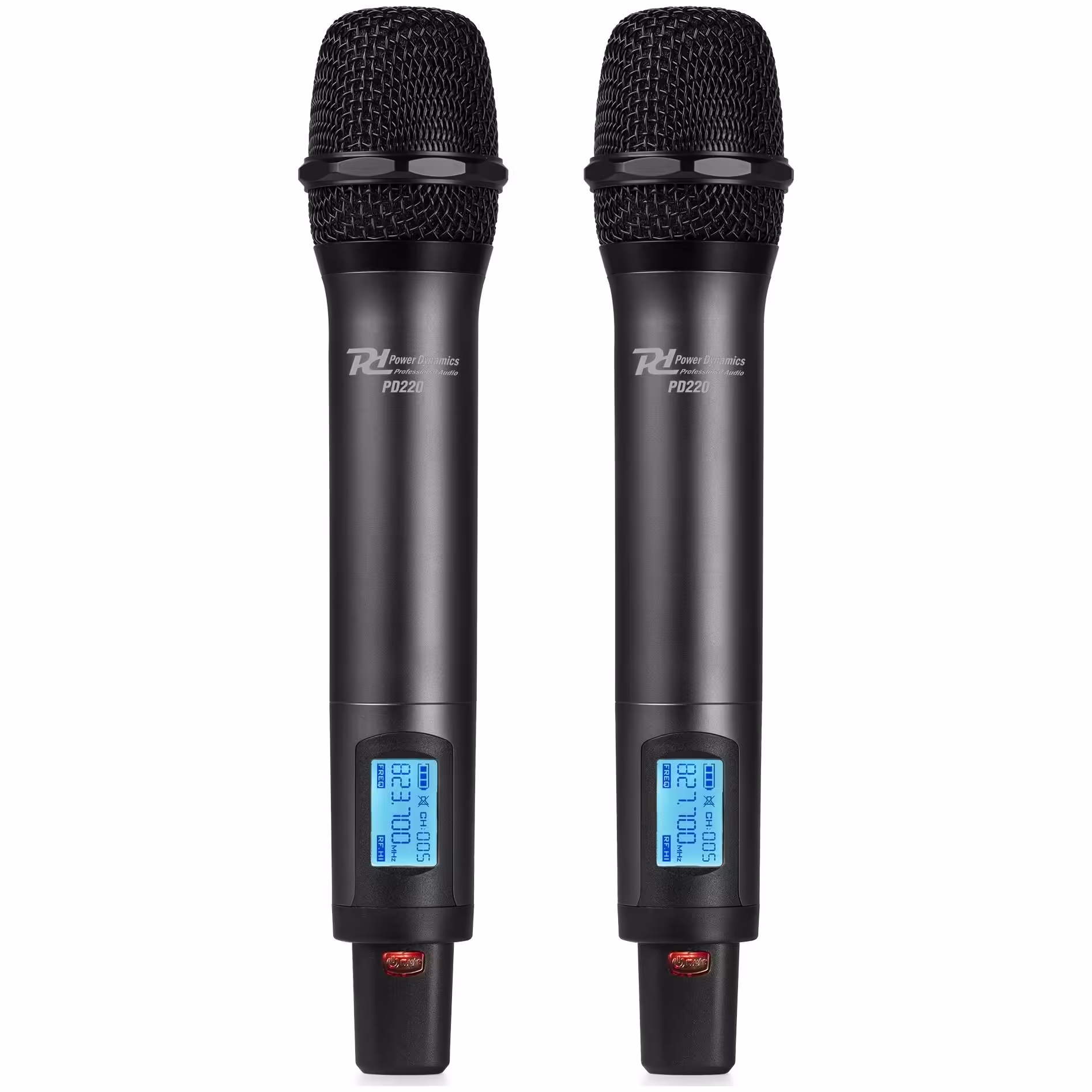 179035_side10_1 Безжичен микрофонен комплект Power Dynamics PD220 UHF с 2 ръчни микрофона 80 канала | AVStore
