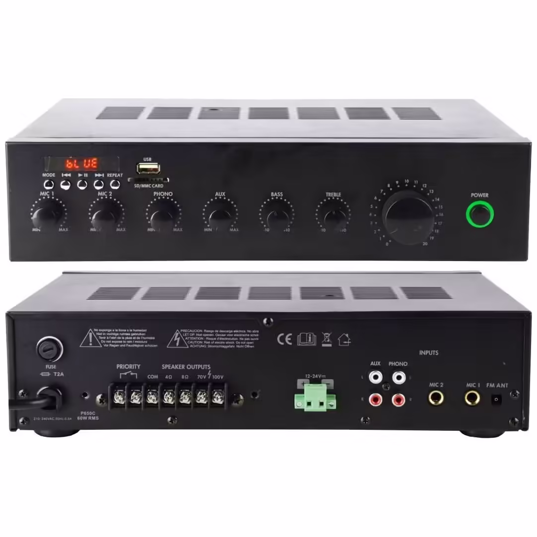 Инсталационен усилвател Pearller PA-60MBT | AVStore