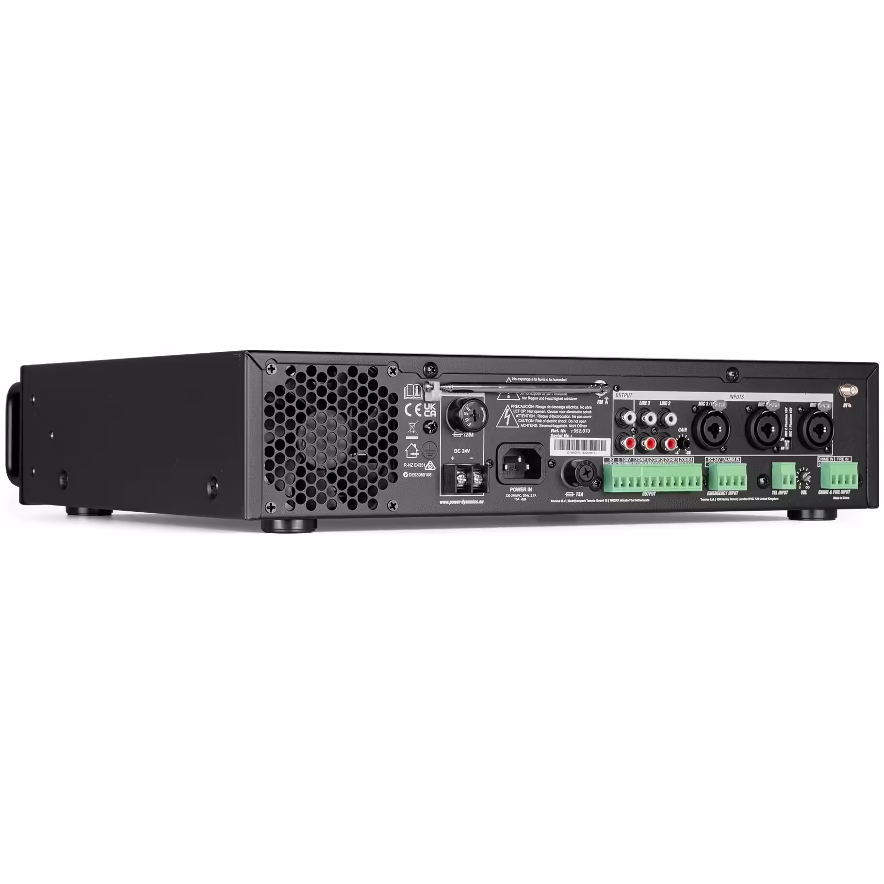 952073_insert2 Усилвател Mixer Power Dynamics PDV360MP3 360W/100V 4 Зони | AVStore